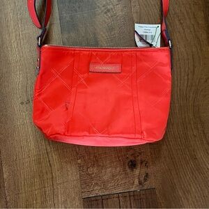 NWT Vera Bradley preppy poly crossbody bag purse orange adjustable strap